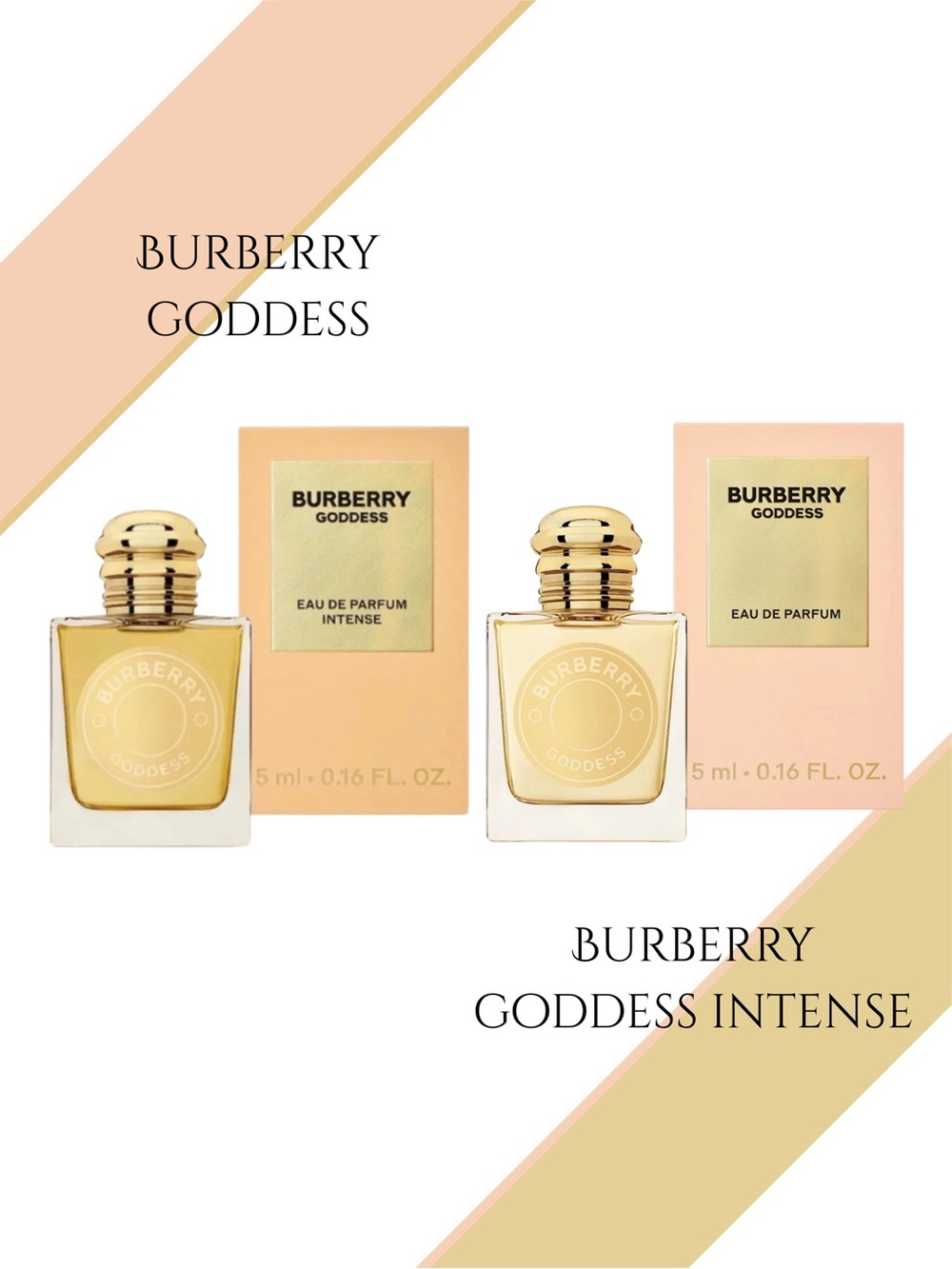 BURBERRY Goddess & Goddess Intense Eau de Parfum 2 Piece Set - .16 fl oz ea